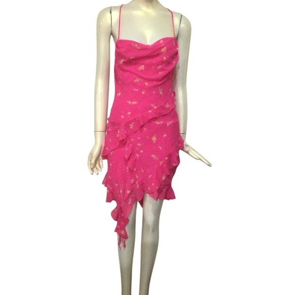 Urban Outfitters Lola Chiffon Ruffle Mini Dress - Picture 4 of 9